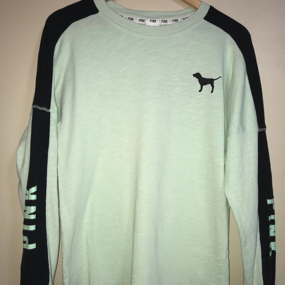A Victoria Secret mint green long sleeve shirt